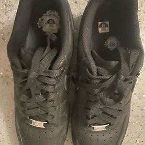 Nike Air Force 1s black size 10